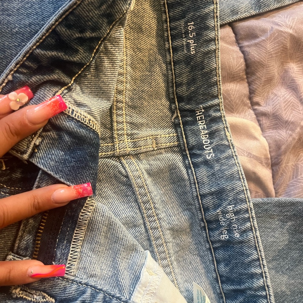 Thereabouts 16.5 plus juniors Classic High-Rise Blue Jeans